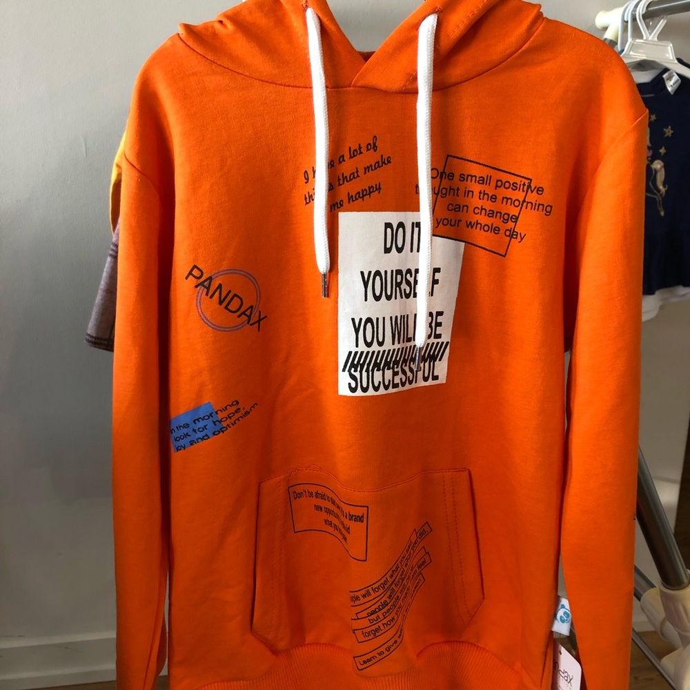 Hoodie size 8 and 6. Brand New. Made in Turkey